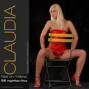 Claudia in #40 - Red On Yellow gallery from SILENTVIEWS