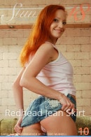 Carolina - Redhead Jean Skirt