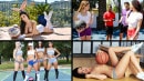 Tiffany Brookes & Julie Kay & Alexis Rodriguez & Savannah Sixx in Breaking A Sweat video from TEAM SKEET
