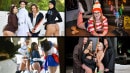 Sami Parker & Daisy Stone & Brooklyn Gray & Avery Black in A Cosplay Compilation video from TEAM SKEET