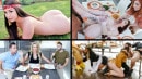 Lauren Phillips & Rosalyn Sphinx & Brooklyn Chase & Aria Carson in Thanksgiving Sluts Compilation video from TEAM SKEET