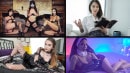 Alex Coal & Jewelz Blu & Harlowe Blue & Val Steele in Goth Girls Compilation video from TEAM SKEET