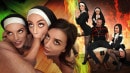 Natalie Brooks & Selena Love & Fiona Frost in Three Horny Nuns Fuck The Devil Out Of Him video from TEAM SKEET