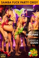 Mirela & Barbara Sol & Gabriela Gushi & Kan Fox & Megan Devonne in Carnaval Dp Samba Fuck Party Orgy video from UKPORNPARTY