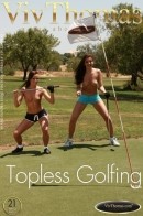Jo & Sandra Shine in Topless Golfing gallery from VIVTHOMAS by Viv Thomas
