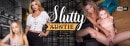 Mona Blue & Shalina Devine in Slutty Auntie video from VRBANGERS