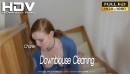 Charlie in Downblouse Cleaning video from WANKITNOW