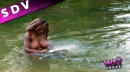 Stephy in African River video from WET2NUDE by Genoll