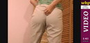 Ami wets her white pants again video from WETTINGHERPANTIES by Skymouse