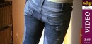 Desperate Sammi struggles to hold on but ends up pissing her jeans video from WETTINGHERPANTIES by Skymouse