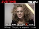 Justine casting video from WOODMANCASTINGX by Pierre Woodman