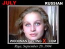 July casting video from WOODMANCASTINGX by Pierre Woodman