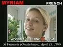 Myriam casting video from WOODMANCASTINGX by Pierre Woodman