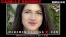Camille Browny Casting video from WOODMANCASTINGX by Pierre Woodman