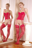 Goldie M in Red Erotic Lingerie gallery from STUNNING18 by Thierry Murrell - #11