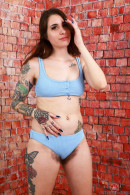 Pearl Sage Blue Bra & Panties gallery from ATKHAIRY by GB Photography - #10