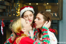 Blair Venimore & Margo von Teese & Lina Sun in Pillow Fight Waiting For Santa gallery from CLUBSEVENTEEN - #11