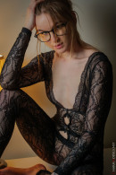 Sofia With Glasses And Transparent Lace Body gallery from CHARMMODELS by Domingo - #12