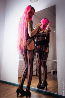 Mirror Mirror On The Wall Sexy Pink Hair Girl Adele Photos gallery from CHARMMODELS by Domingo - #5