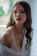 Adorable Polina With White Bra Poses Sexy On The Window gallery from CHARMMODELS by Domingo - #4