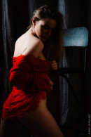 Lady In Red Beautiful Sofia Naked Only In A Small Morning Dress gallery from CHARMMODELS by Domingo - #13