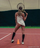 WHITE RABBIT in SANKTOR 090 - PLAYFUL BLONDE ON THE TENNIS COURT gallery from SANKTOR - #3
