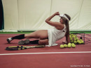 WHITE RABBIT in SANKTOR 090 - PLAYFUL BLONDE ON THE TENNIS COURT gallery from SANKTOR - #4