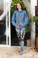 Sia Wood in Sia In Ripped Jeans And A Jean Jacket gallery from ATKHAIRY by GB Photography - #1