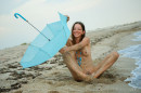 Mika A in Mika - Umbrella At The Beach gallery from STUNNING18 by Thierry Murrell - #8