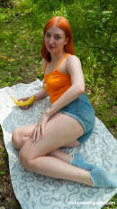 Emma Korti in Redhead Emma Rubs In Nature gallery from CLUBSWEETHEARTS - #16