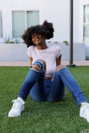 Angel Avril Denim Fetish 1 gallery from ZISHY by Zach Venice - #10