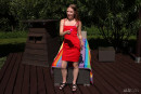 Maya Sin in Little Red Dress gallery from ALS SCAN by Als Photographer - #15