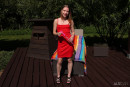 Maya Sin in Little Red Dress gallery from ALS SCAN by Als Photographer - #3