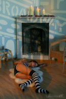 Anoushka E in Anoushka - Striped Socks gallery from STUNNING18 by Thierry Murrell - #5