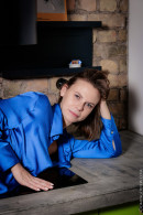 Midnight Muse Melissa Naked In Blue Silk Shirt gallery from DOMINGOVIEW by Domingo - #10