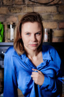 Midnight Muse Melissa Naked In Blue Silk Shirt gallery from DOMINGOVIEW by Domingo - #2