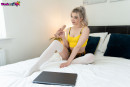 Blonde Gabie in College Cutie gallery from WANKITNOWVR - #2
