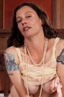 Elizabeth Strip And Hairy Pussy Spreads gallery from ATKHAIRY by GB Photography - #11