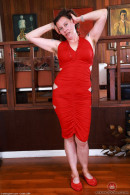 Elizabeth Is Back, In A Red Dress gallery from ATKHAIRY by GB Photography - #11