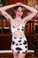 Big Eyes With The Cow Print Dress And Stockings gallery from ATKHAIRY by GB Photography - #9