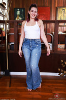 Dria Submits Struts It In Jeans And Purple Panties gallery from ATKHAIRY by GB Photography - #8