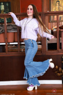 Sia Wood Tight Ass Jeans Hairy Pussy Spreads gallery from ATKHAIRY by GB Photography - #8