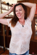 Elizabeth Tight Jeans Mature Hairy Pussy Spreading gallery from ATKHAIRY by GB Photography - #1