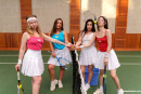 Amelia Ost & Alice Klay & Tanya Ray & Hazel Grace in Wimbledon Made Me Do It 3/3 gallery from CLUBSWEETHEARTS - #2