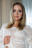 Liliana Sol in Gentle Morning Glow In Soft White Sweater gallery from CHARMMODELS by Domingo - #15