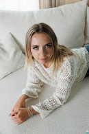 Liliana Sol in Gentle Morning Glow In Soft White Sweater gallery from CHARMMODELS by Domingo - #4