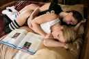 Jenna Sativa & Goldie Glock in Late Night Study Date gallery from WEBYOUNG - #5