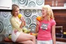 Angel Piaff & Delphine in Kitchen Accident gallery from WEBYOUNG - #1
