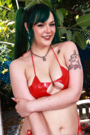 Green-haired Rebecca Vanguard Will Have You Seeing Stars gallery from ATKHAIRY by GB Photography - #1
