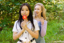 Anna Abit & Alice Klay in Brunette Asian Anna VS Blonde Alice gallery from CLUBSWEETHEARTS - #3